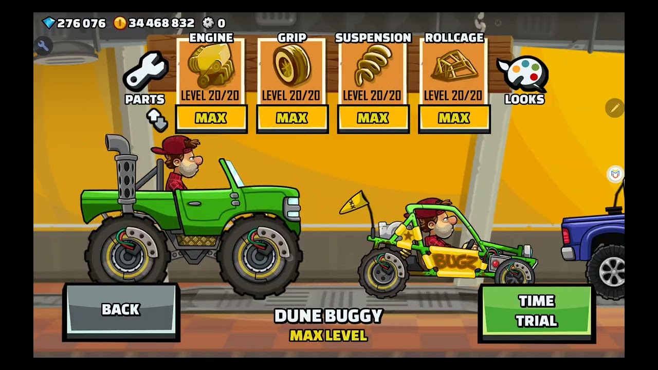 Hacked Hyperclimb gameplay #hcr2 #mods #hack #hillclimbracing2 #parts