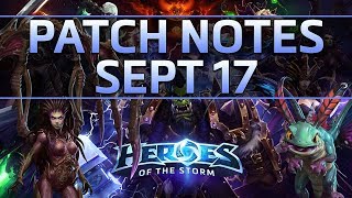 Heroes of the Storm - Kerrigan and Brightwing Reworks - Patch Notes and PTR Review - Sept 17