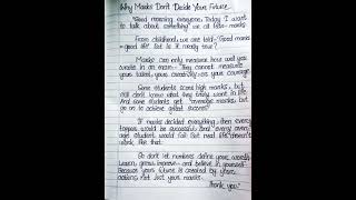 “Dear Students… Marks Are Not Everything 🎤”