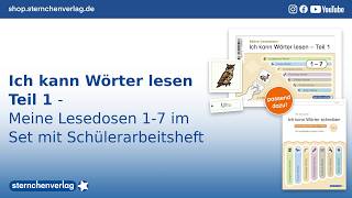 Ich Kann Wörter Lesen Teil 1 - Meine Lesedosen 1 - 7 Im Set - Mit Schreibheft
