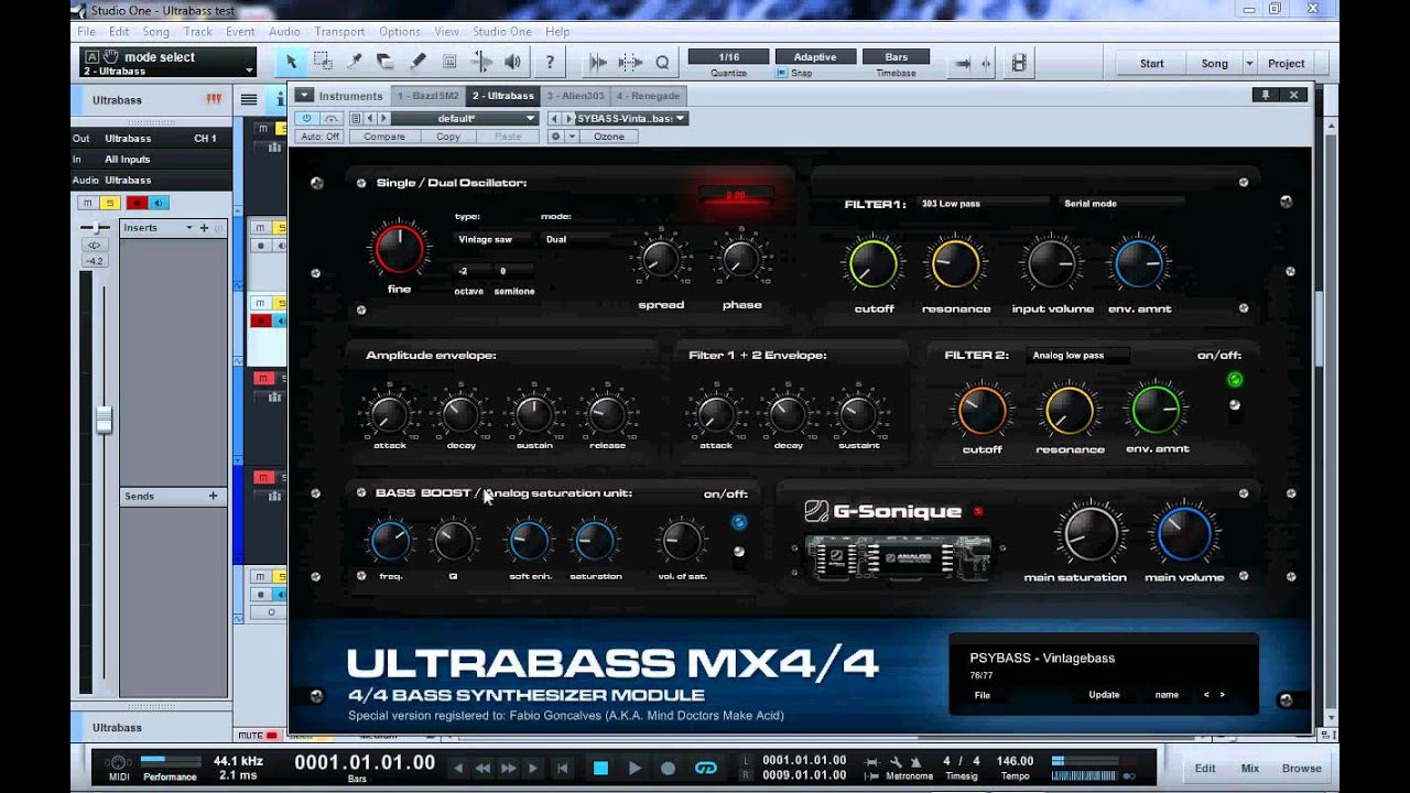 Ultra Bass Mx4/4