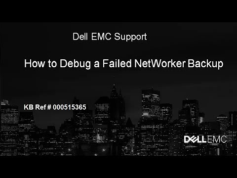 NetWorker: How to Debug a Failed NetWorker Backup