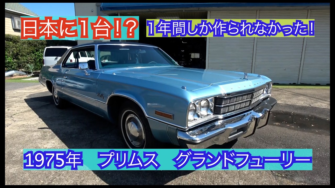 Only one in Japan?!] A rare 1975 Plymouth Grand Fury Custom, a car