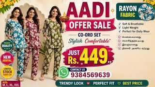 💥Premium Rayon Co-Ord Set for Women – Soft Printed Top & Pant Set screenshot 1