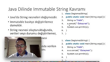 Java - Ders 49: Java String Sınıf Neden Değiştirilemezdir?