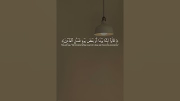 قَالَ كم لبثتم فِي الأَرْض عدد سِنِين ♥️ القارئ اسلام صبحي