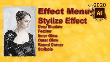 Adobe illustrator class 160 effect menu stylize effect Urdu/Hindi