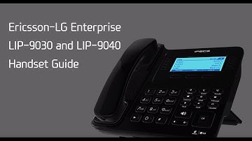 Ericsson-LG Enterprise LIP-9030 & 9040 handset guide