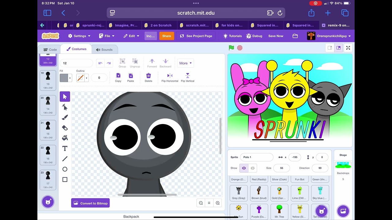 Making a sprunki mod (polo and Oren) 