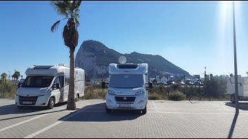 Wohnmobilstellplatz nahe Gibraltar🚡 (ein paar Gehminuten nach Gibraltar)Nov. 2017