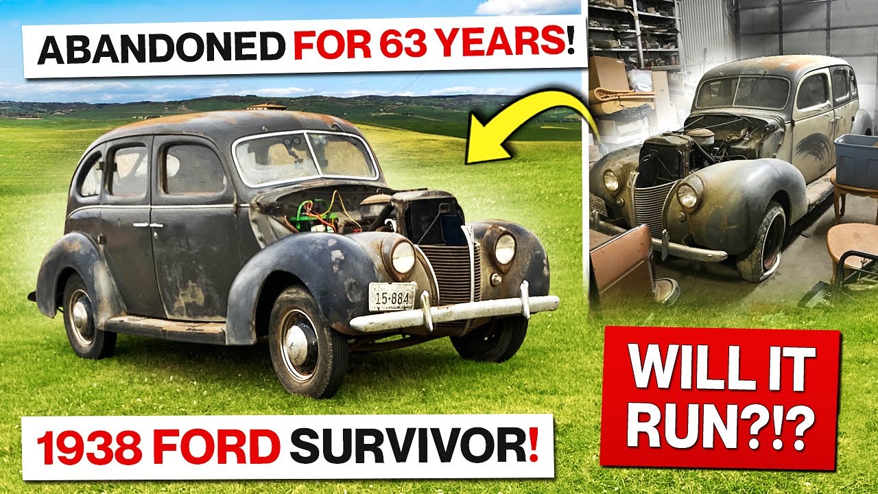 Abandoned for 63 Years! Barn Find 1938 Ford Flathead! Will It Run?!?