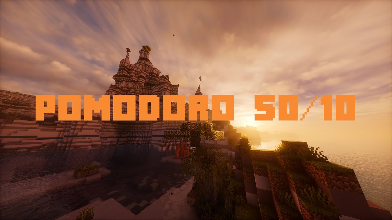 Pomodoro 50/10 Minecraft - Relaxing explorations #2 (🎧) [4K] - YouTube
