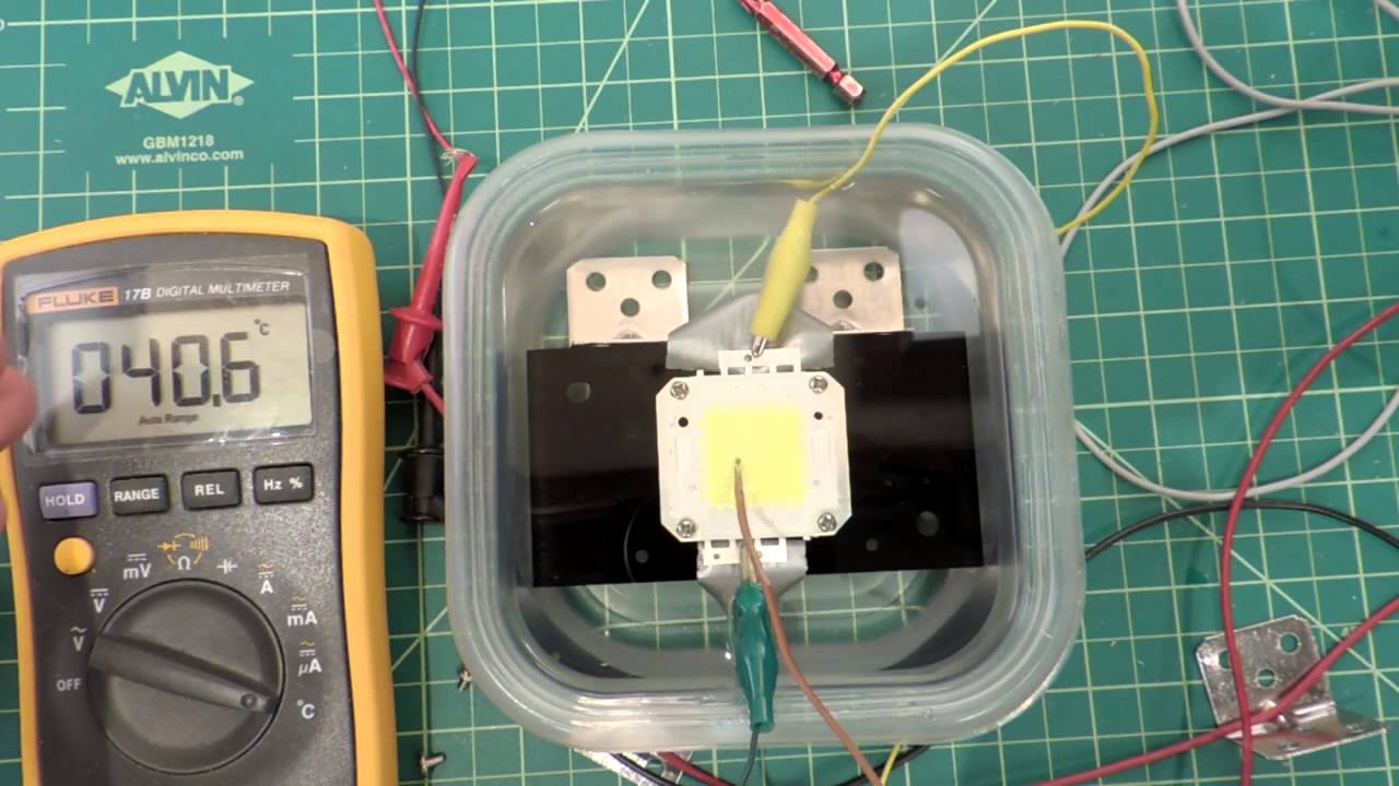 Experiments in Cooling a super 100W LED module - YouTube