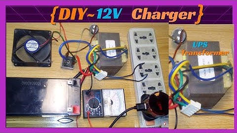Building a 12v Charger from a UPS Transformer.