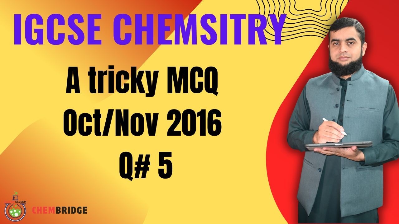 O-Level/IGCSE: Сложный тест с множественным выбором, октябрь/ноябрь 2016 г., вопрос № 5