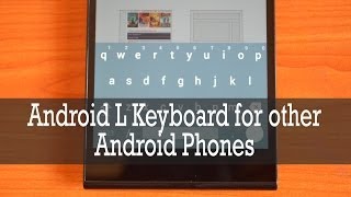 Android L Keyboard for other Android Phones (Demo) screenshot 4