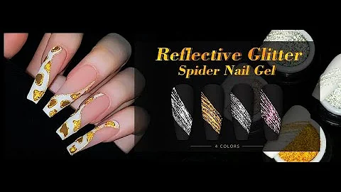 Magic Reflective Glitter Spider Nail Gel I BORN PRETTY