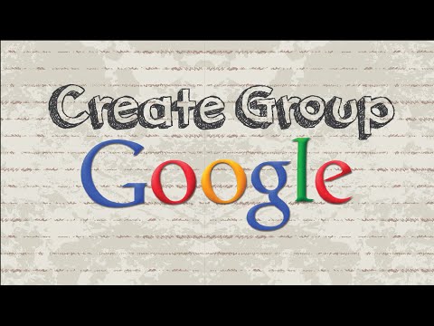 How to create a Google group