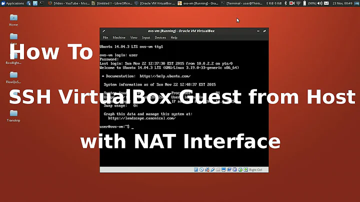 SSH into Virtualbox Guest VM from Host with NAT