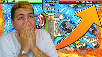 SURVIVING ON 1 LIFE?! - Bloons TD Battles - MEGABOOST MOAB PIT BATTLE ARENA!