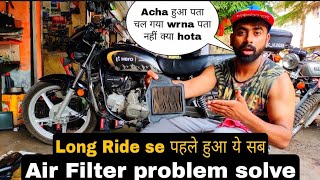 Air Filter इतना गंदा जिसका कोई हिसाब नही  | Hero splendor Bs6 | Long Ride preparation