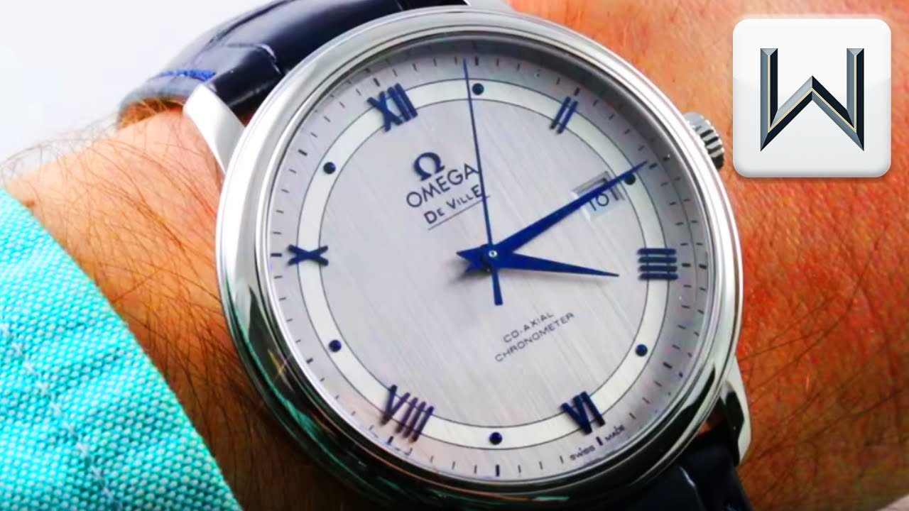 omega deville on wrist