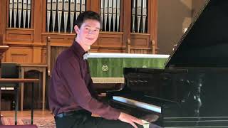 Evan Brezicki, performs Beethoven&#39;s Piano Sonata No. 21 in C major, Op. 53, 1st movement, in NC.