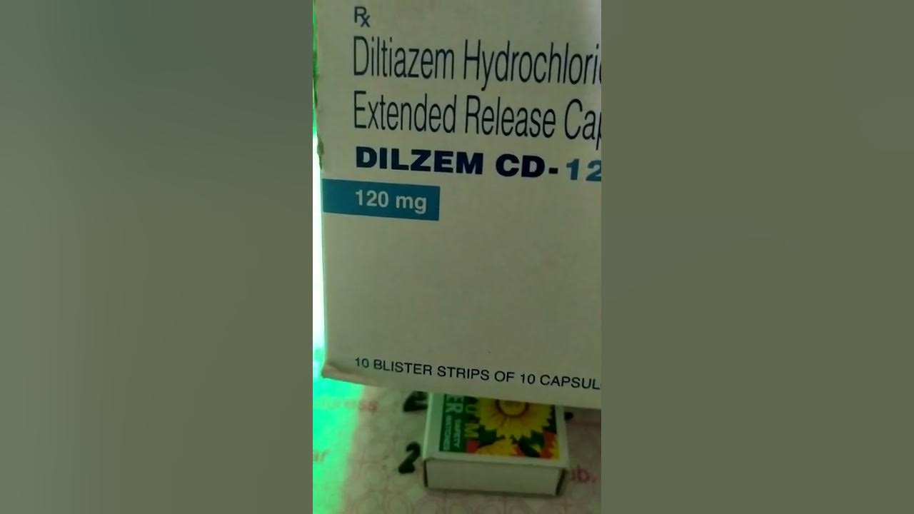 Diltiazem hcl ER 120 mg tablet ( Dilzem CD120) YouTube