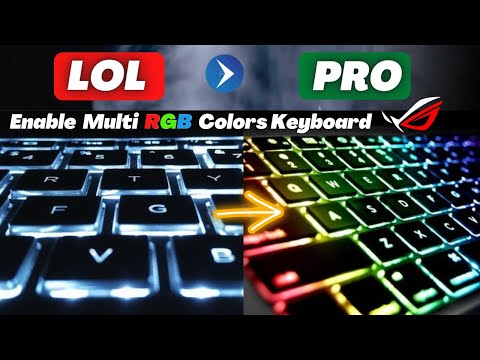 Setup RGB Multi Colors Lighting Effect keyboard on ASUS ROG gaming Laptop