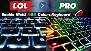 Setup RGB Multi Colors Lighting Effect keyboard on ASUS ROG gaming Laptop screenshot 4