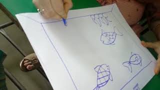 How to draw aquarium step by step | fish aquarium drawing | how to draw underwater | LotsOfTutorials