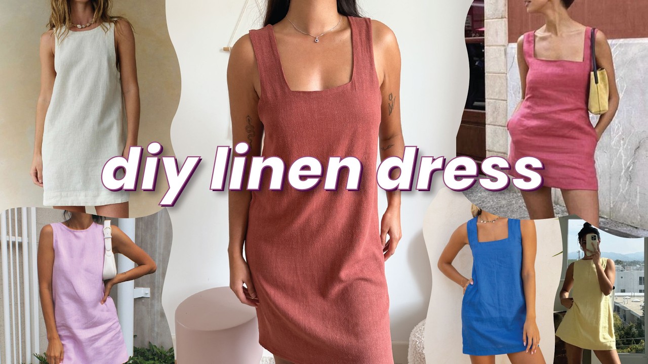 tie waist linen dress Linen wrap dress with waist tie  LINENQ