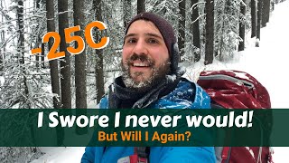 First Winter Backpacking Trip: Cold In the Canadian Rockies (On My Birthday!)