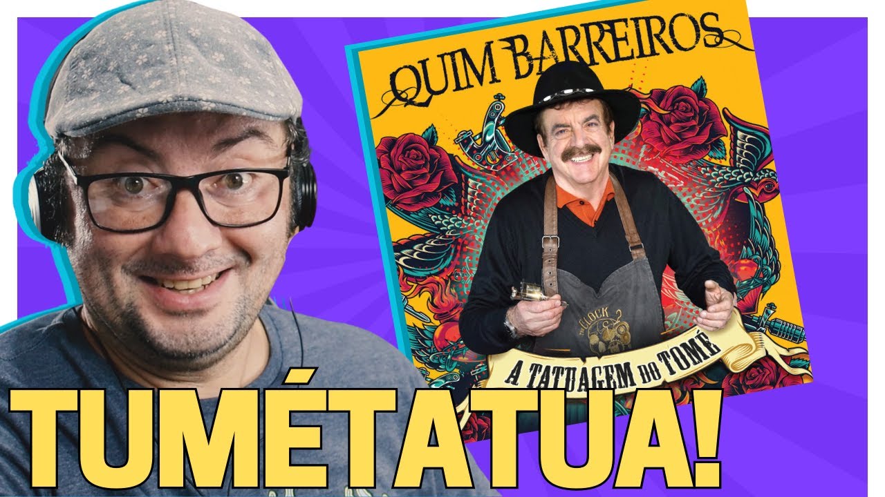 QUIM BARREIROS - A TATUAGEM DO TOMÉ - A reação do músico brasileiro é hilariante!