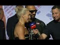 FIERY weigh-in face-off between Mikaela Mayer and Chantelle Cameron