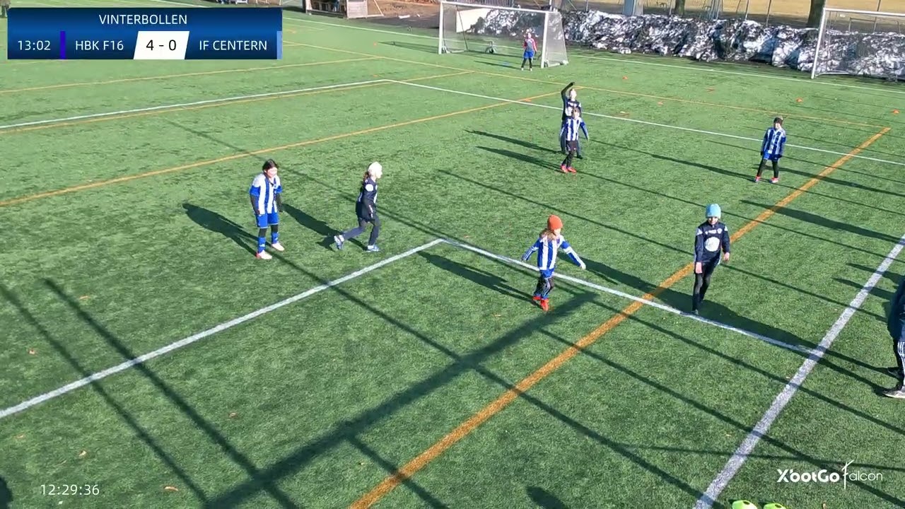 VINTERBOLLEN HBK F16-IF CENTERN F16 ANDRA MATCHEN    17-1 FÖRSTA HALVLEK👊💙🖤💙👊