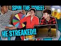 Extreme Spin The Mystery Wheel CHALLENGE!! *he really did this*😭🤣