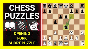 Chess Puzzles to Practice. Themes: Opening, Fork, Short puzzle. Learn Chess