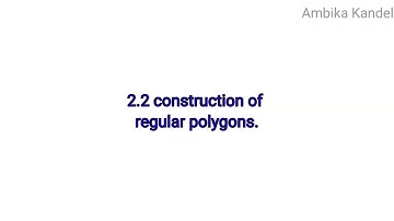 Class, 8. Construction of regular pentagon