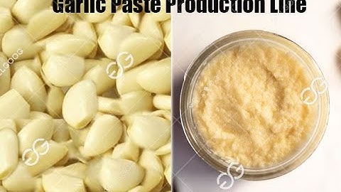 Industrial Use Garlic Paste Making Machine Line Video +8618537181327