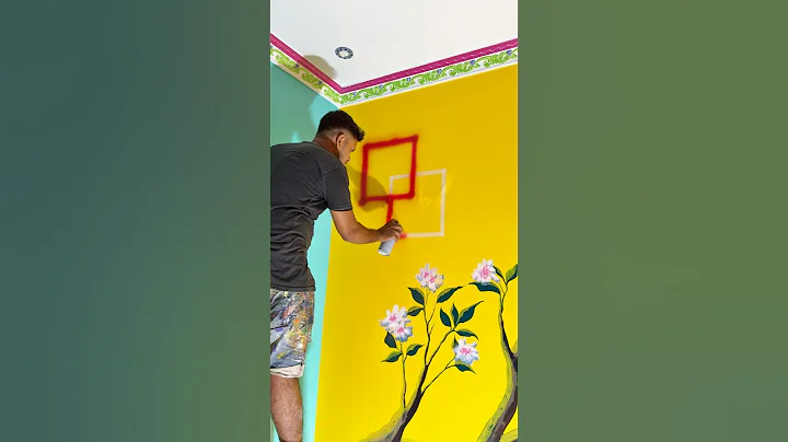 3D Tape Design,,,, 🏡 wallpainting #trendingvideo #shortfeed #viralvideo #shorts #viral #reels