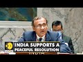 India at UNSC meeting agrees to support direct talks between Israel & Palestine to resolve issues