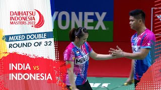 INA Vs IND - Ganda Campuran : JORDAN/OKTAV Vs BHATN/CRASTO | DAIHATSU INDONESIA MASTERS 2022