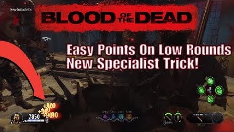 How To Earn Extra Points On Low Rounds! 10000 Points On Round 6! (BO4 ZOMBIES)