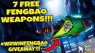 (Ended)FENGBAO GIVEAWAY IN WAR ROBOTS!!! #WRwinFengbao