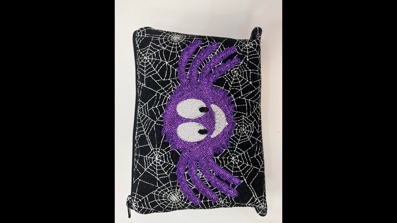 Mylar Embroidered Spider Bag