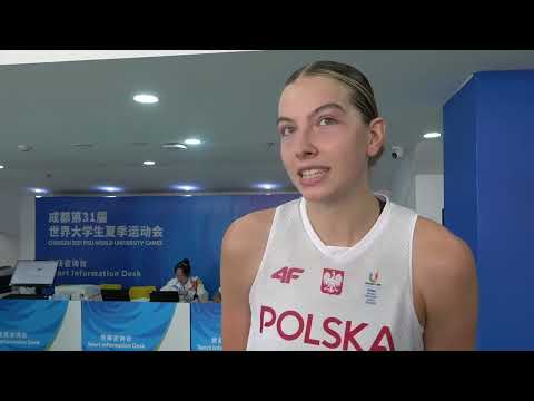 Chengdu 2023. Kamila Borkowska po ostatnim meczu koszykarek