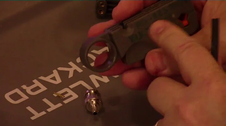 How to Install a BNC Crimp Connector on RG-223 Double Shielded Coax