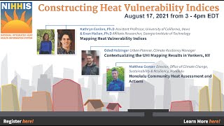 Constructing Heat Vulnerability Indices