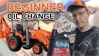 Beginner's Guide: Easy Engine Oil Change on a B26 Kubota Tractor